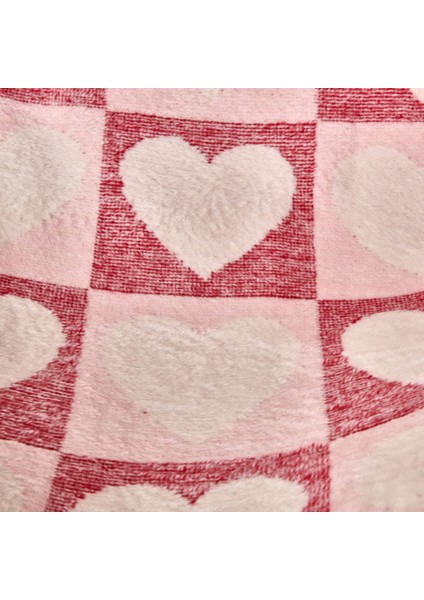 Soft Amour Pamuklu Tv Battaniyesi - Pembe / Kırmızı - 130X170 cm fiyatları