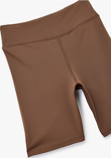 Yüksek Bel Slim Fit Biker Spor Tayt modelleri