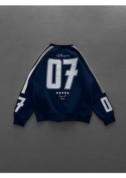 Champıons 5 Yıldız 7 Numara Sweatshırt - Oversıze Şardonlu Sweat