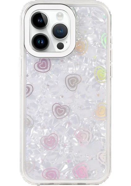 Bfs Apple iPhone 15 Lumi Desenli Kapak - Beyaz modelleri