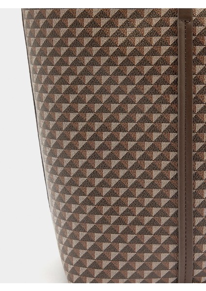 Içi Çıkabilir Baskılı Shopper Omuz Çantası modelleri