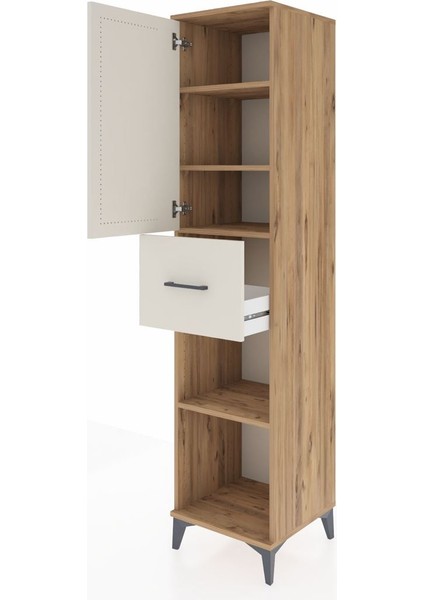 Hyperion Dolap 4 Raflı Tek Çekmeceli Tek Kapaklı 44X44X195 Çam-Aytaşı fırsatları