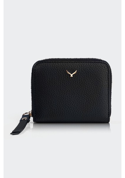 Hakiki Deri, El Yapımı, Kadın Cüzdan, Fermuarlı, 4 Kart Yuvası, 5108 Siyah indirimleri