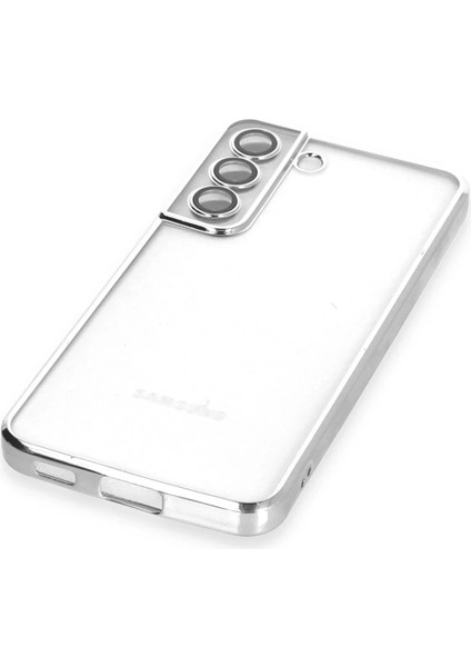 Bfs Samsung Galaxy S22 Kılıf Razer Lensli Silikon - Gümüş fırsatları