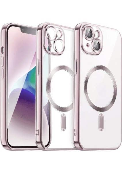 Newface iPhone 13 Kılıf Kross Magneticsafe Kapak - Rose