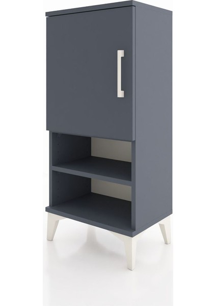 Arges Komodin 3 Raflı Tek Kapaklı 44X30X96 Antrasit-Antrasit modelleri