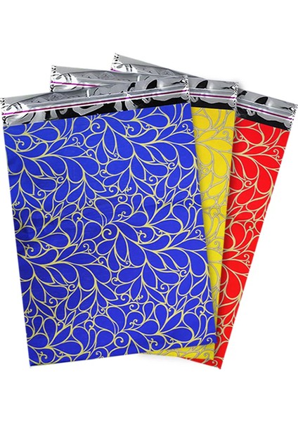 Desenli Lüks Metalize Poşet 30X50