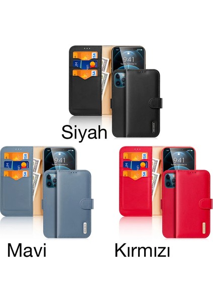 Dux Ducis iPhone 12 Pro Max Kılıf Mıknatıslı Cüzdanlı Deri Kılıf Hivo SERIES-(1903) modelleri