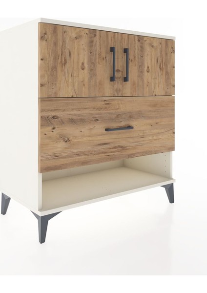 Hyperion Şifonyer 2 Raflı Tek Çekmeceli 2 Kapaklı 88X44X96 Aytaşı-Çam fiyatları