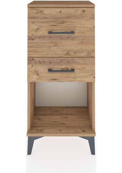 Arges Komodin 2 Çekmeceli 44X30X96 Çam-Çam