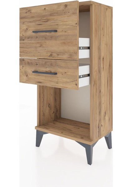 Arges Komodin 2 Çekmeceli 44X30X96 Çam-Çam fırsatları