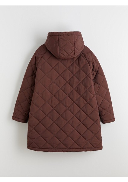 Yeni Sezon Kapüşonlu Kapitone Oversize Kadın Şişme Mont modelleri