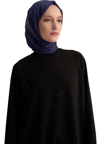 Kadın Önü Taş Işlemeli Tunik Siyah 25KT449 fırsatları