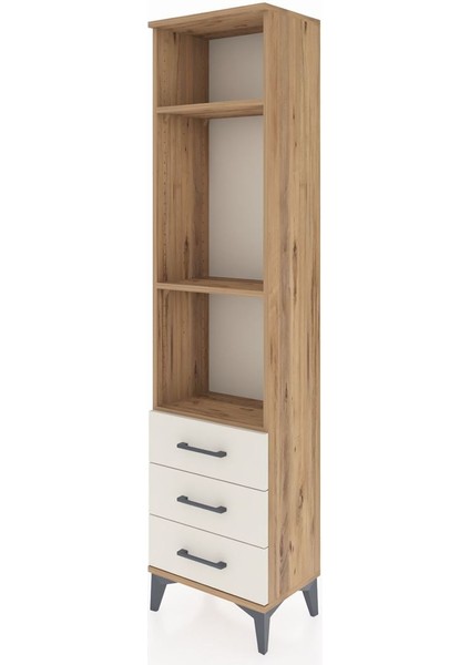 Arges Dolap 3 Raflı 3 Çekmeceli 44X30X182 Çam-Aytaşı modelleri