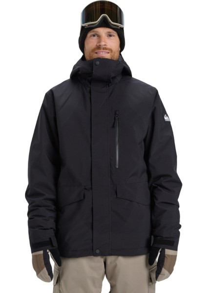 Mission Solid Erkek Siyah Snowboard Ceketi