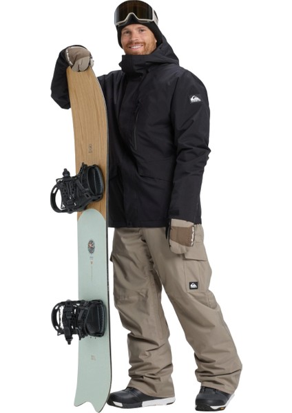 Mission Solid Erkek Siyah Snowboard Ceketi
