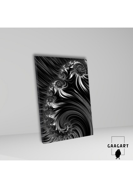 Tekli Dikey Kanvas Tablo Siyah Beyaz Soyut Tasarım fiyatları