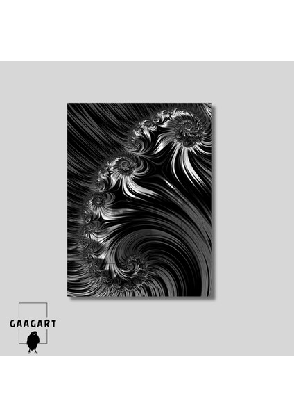 Tekli Dikey Kanvas Tablo Siyah Beyaz Soyut Tasarım modelleri
