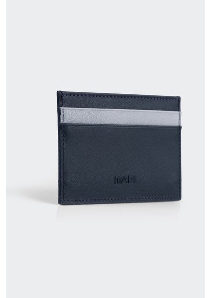 Hakiki Deri, El Yapımı, Erkek Kartlık, 4 Kart Yuvalı, 4504 K.mavi-Gri fırsatları