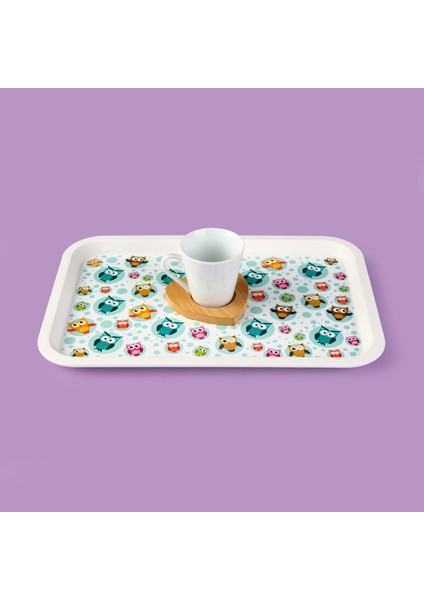 Kitchen Owls Tepsi - Renkli - 21X31 cm fiyatları