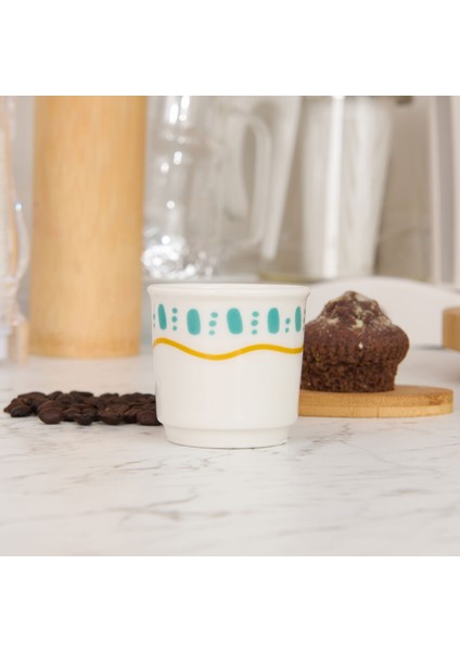 Kitchen Amour Espresso Fincanı - Renkli - 80 ml