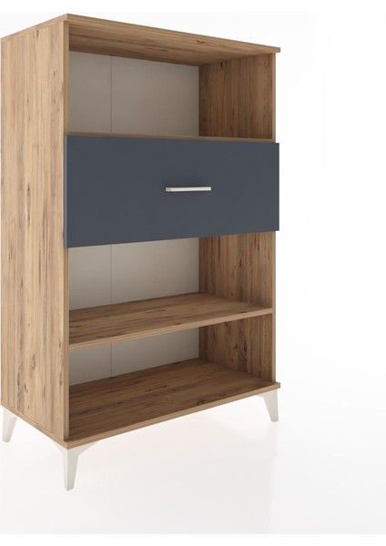 Hyperion Dolap 2 Raflı Tek Çekmeceli 88X44X134 Çam-Antrasit fiyatları