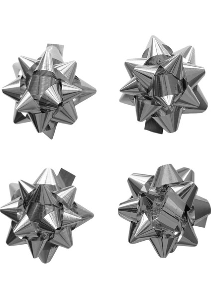 No:5 Gümüş Metalik Hediye Paketi Süsü fiyatları