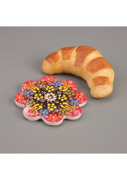 Çini Bardak Altlığı - Renkli - 11 cm modelleri