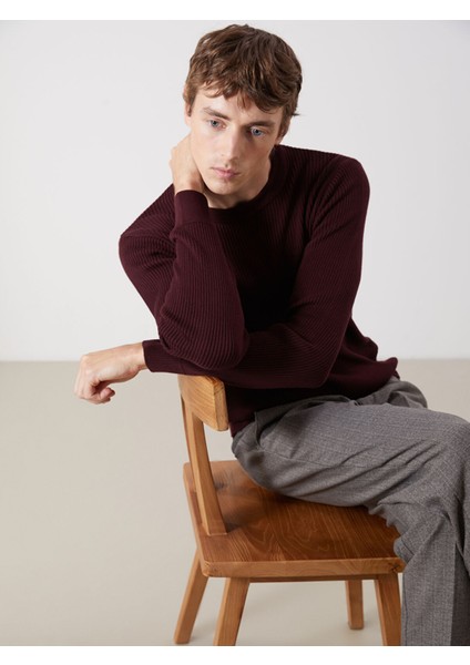 Yeni Sezon Bisiklet Yaka Erkek Triko Kazak