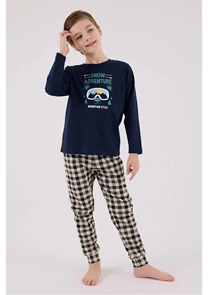 Uzun Kol Erkek Çocuk Pijama Takım 3511