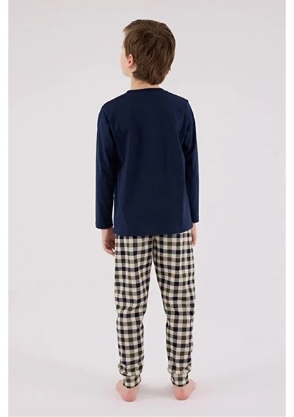 Uzun Kol Erkek Çocuk Pijama Takım 3511 modelleri
