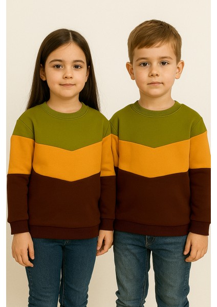 Yumuşacık Koruma: Birlikte Sade %100 Pamuk Çocuk Sweat Serisi modelleri