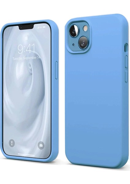 Bfs iPhone 14 Kılıf First Silikon - Mavi