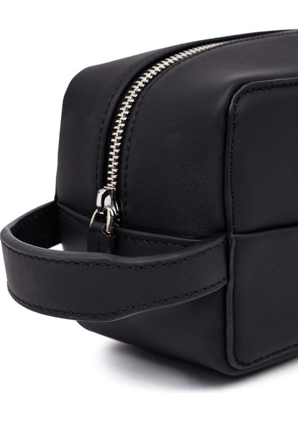 Erkek Siyah Deri El Çantası 25SBD330118