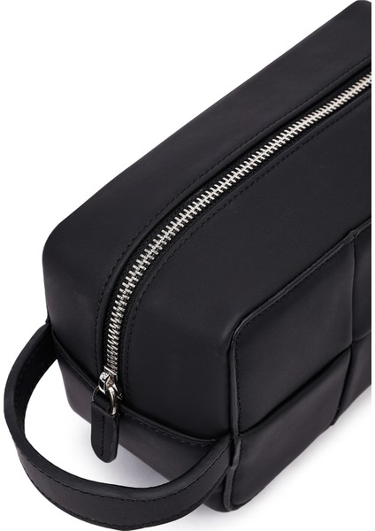 Erkek Siyah Deri El Çantası 25SBD330118