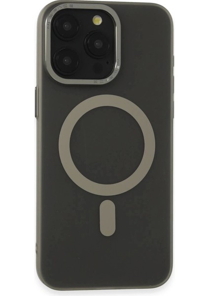 Bfs iPhone 15 Pro Kılıf Lodos Magneticsafe Mat Kapak - Titan Gri