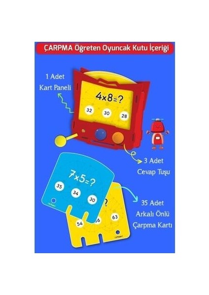 Çarpma Öğreten Oyuncak+ Çarpım Tablosu Öğreten Kitap indirimleri