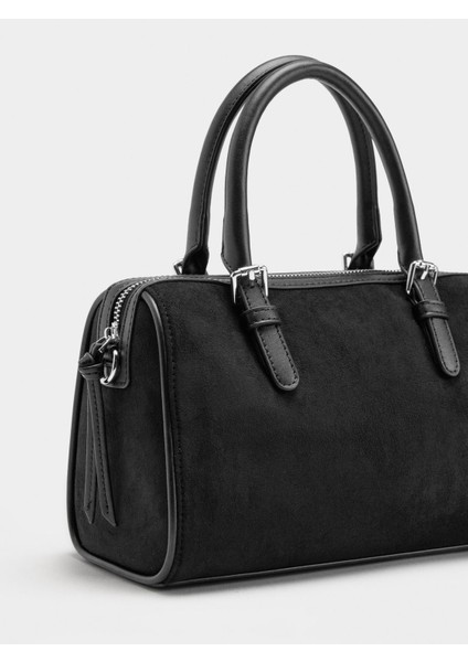 Deri Efektli Bowling Çanta L modelleri