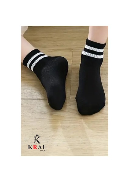 Kral Çizgili Patik Çorap Pamuklu Terletmez 12 Çift Yaz Sezonu İçin Rahat Kullanım modelleri
