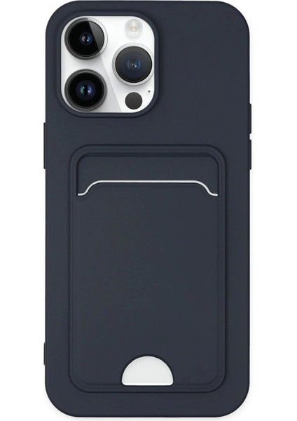Bfs iPhone 14 Pro Kılıf Kelvin Kartvizitli Silikon - Lacivert