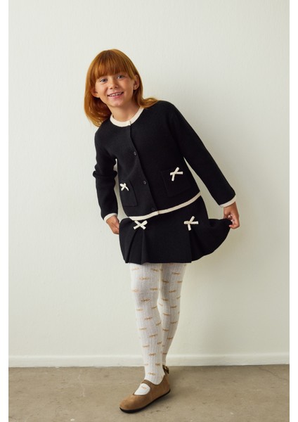 Marshmallow Kız Çocuk Fiyonk Detaylı Pamuklu 100 Denye Külotlu Çorap modelleri