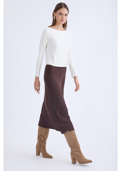 Beli Lastikli Midi Boy Etek modelleri