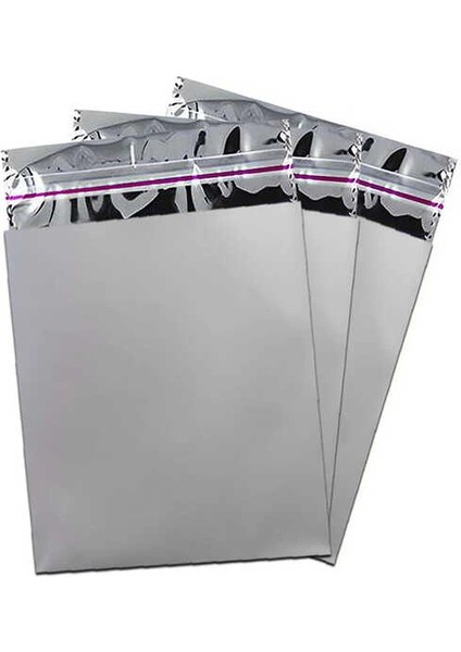 Gümüş Lüks Metalize Poşet 12X17