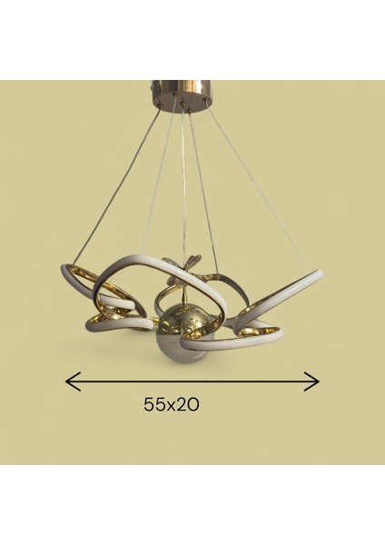 Kelebek Gold Kaplama Tek Top Dron Modern LED Sarkıt Avize fiyatları