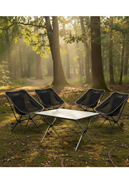 4 Kişilik Kamp Masası ve Sandalye Seti