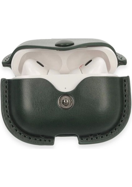 Bfs Airpods Pro 2 (2.nesil) Çanta Deri Kılıf - Haki Yeşil modelleri