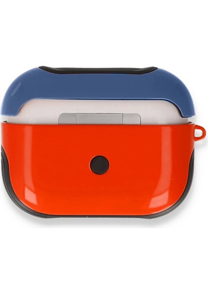 Bfs Airpods Pro (1.nesil) 3in1 Kılıf - Kırmızı-Lacivert modelleri