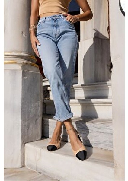 Vargas Kadın Nude Siyah Garnılı Babet fiyatları