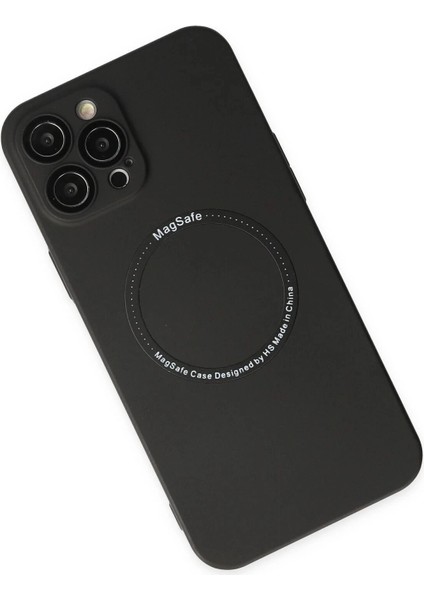 Bfs iPhone 12 Pro Kılıf Jack Magneticsafe Lens Silikon - Siyah modelleri