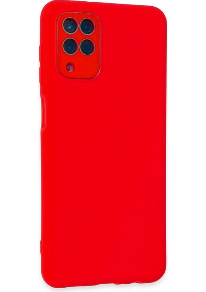 Bfs Samsung Galaxy A22 Kılıf Lansman Glass Kapak - Kırmızı fiyatları